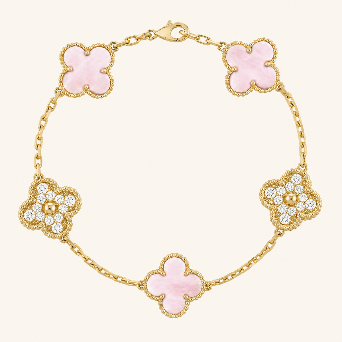 KLEEBLATT | Golden Pink Armband Prestige