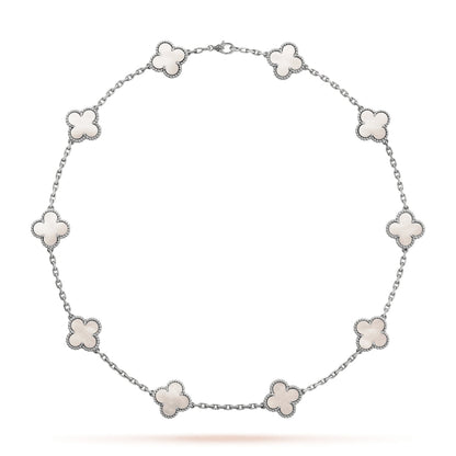 KLEEBLATT | 10 Motive Silber Halskette