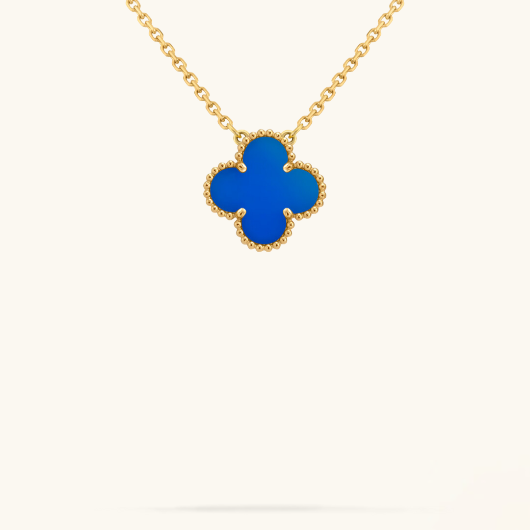 KLEEBLATT | Blaue Halskette