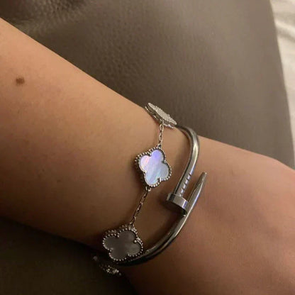 KLEEBLATT | Weißes Armband