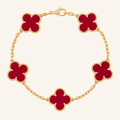 KLEEBLATT | Rotes Armband
