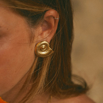 Oceana Spiral Shell Ohrringe